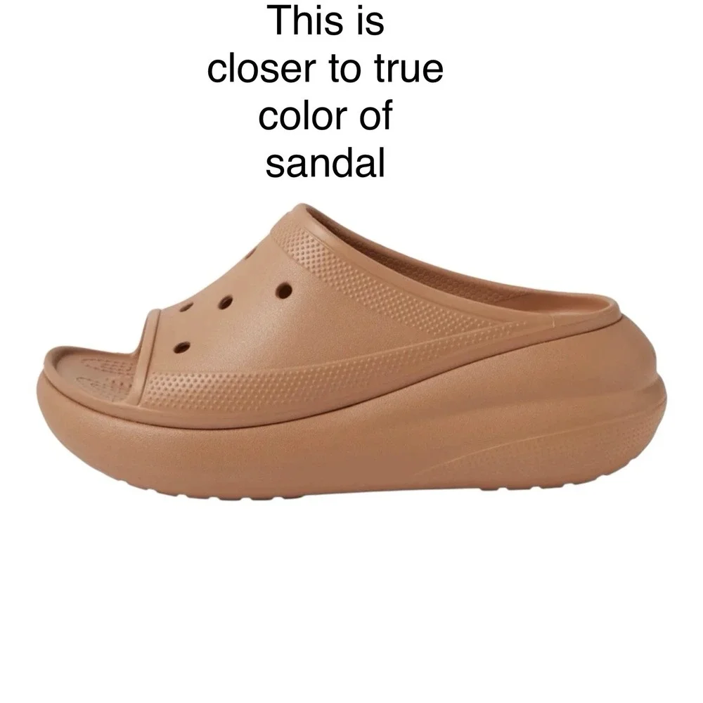 Crocs Classic Crush Slides Sandal Men's 11/ Women's 13 Cork Iconic Comfort